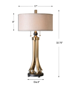 Modern Luxury Gold Oval <b>Table</b> Lamp Nordic <b>LED</b> <b>Bedside</b> Light with Fabric Shade for Hotel Bedroom Living Room Home Decor - Product Image 3
