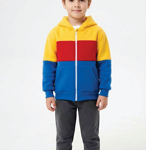 Sweat-shirts à capuche pour bébés en coton avec manches raglan personnalisées, brodés, pour enfants, garçons et filles, avec votre propre design - Product Image 6