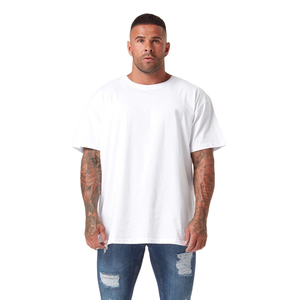 T-shirt oversize pour homme, coton de haute qualité, coupe ample, streetwear, col rond, tee-shirt décontracté, respirant, durable, confortable - Product Image 1