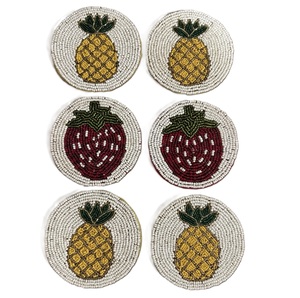 Hermosas Posavasos de Cuentas Bordadas a Mano, Posavasos de Cuentas de Moda para Comedor - Product Image 6