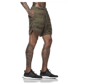 Nouveaux shorts de sport pour hommes, personnalisés avec logo, décontractés, à séchage rapide, respirants, à double couche, élastiques, avec poches, 2 en 1 - Product Image 4