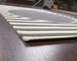 Alfombra de Diseño Moderno y Lujoso, Tejida a Mano, de Lana y Seda, Bordada con Diseño Abstracto, para Decoración del Hogar, Oficina, Picnic, Apta para Mascotas, Antideslizante - Product Image 5