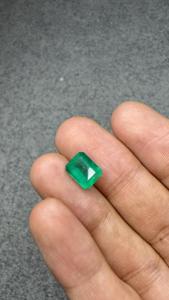 Émeraude naturelle zambienne de 3,19 carats, taille octogonale, pierre précieuse verte lâche, certifiée qualité supérieure pour la vente en gros de bijoux fins - Product Image 3