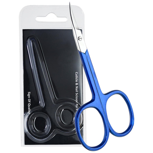 Tijeras para Uñas de Acero Inoxidable con Recubrimiento Azul, para Zurdos, Buena Calidad, Mejor Vendedor, Precio de Fábrica, OEM - Product Image 1