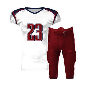 Maillot de football américain personnalisé de haute qualité pour adulte, imprimé par sublimation, respirant, anti-humidité, printemps 100% - Product Image 1