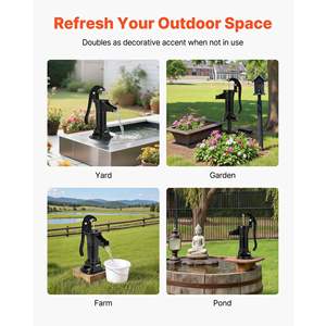 Bomba de Agua Manual de Hierro Fundido Antigua Modelo D0100X38RZ6, Elevación Máxima de 25 pies, Conexión NPT de 1-1/4, Fácil Instalación, Antigua - Product Image 6