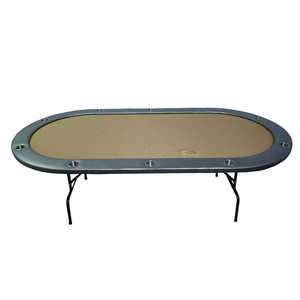 Table de poker Texas Holdem en crème, table de snooker et de billard pliable durable 0g - Product Image 1