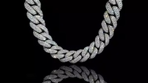 Trendy Unisex Luxury White Gold Cuban Link Chain <b>D</b> Color VVS Studded Diamond Tester Check Moissanite for Wedding - Product Image 6