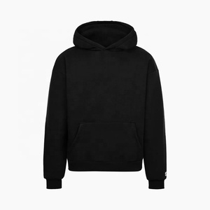 เสื้อมีฮู้ดฮิปฮอปสตรีทแวร์เสื้อมีหมวกโอเวอร์ไซส์ผ้าคอตตอน100% หลากสีลายแบบกำหนดเอง ODM ผลิต XS - Product Image 1