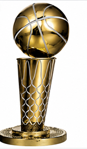 Golden Basketball <b>Trophy</b> <b>Cup</b> With Net Design Durable Metal Award For Sports Achievement Display - Product Image 3