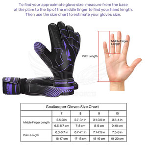 Nouveauté : Gants de gardien de but en cuir de haute qualité avec sangle de poignet réglable, imperméables et anti-UV - Service OEM - Product Image 4