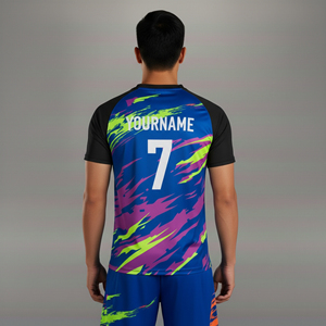 เสื้อฟุตบอลดีไซน์ใหม่ล่าสุดปี 2026 ผลิตจากโพลีเอสเตอร์ 100% แห้งเร็ว ระบายอากาศได้ดี แขนสั้น คอวี ปรับแต่งได้ เสื้อฟุตบอลสำหรับทุกเพศ - Product Image 2