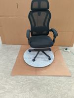 Chaise de bureau ergonomique en maille respirante avec appui-tête réglable et soutien lombaire