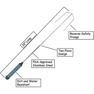 Hands-Free Marshmallow Roasting Stick Automatic Rotating Heat-Resistant | Perfect Campfire <b>Tool</b> for S'mores Safety <b>Fire</b> Starter - Product Image 2
