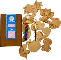 Kit de Manualidades de Madera con Forma de Animales de Alta Calidad, Proyecto de Arte Decorativo para Mesa, Grabado a Mano, para Niños