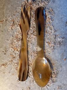 Cuillère en corne naturelle 100% de qualité supérieure, polie à la main, de marque renommée, pour la maison, les hôtels et les restaurants, en provenance d'Inde - Product Image 4