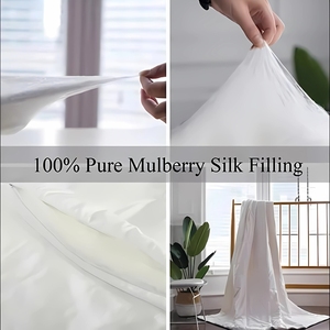 Vente chaude 100% nymphe de ver à soie biologique durable et respirant nourriture d'hôtel couettes en soie congelées du Vietnam - Product Image 6