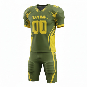 Conjunto de Uniforme de Fútbol Americano Personalizado, Transpirable, de Secado Rápido, Antibacterial y Anti-UV, con Logotipo en la Parte Delantera - Product Image 2