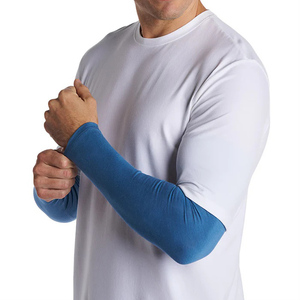 Ensembles de manchons de bras sportifs unisexes en coton souples - Logo personnalisé, écologiques et respirants pour le fitness et les activités de plein air - Product Image 2