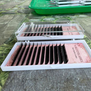 Extensiones de Pestañas de Volumen Sintético Negro Mate Nhu Y Eyelash NY16 al por Mayor, Pestañas Individuales de Terciopelo - Product Image 3