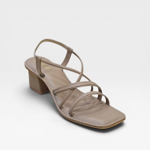 Sandales à talon carré pour femmes, élégantes, à brides, à bout ouvert, à enfiler, confortables, pour les occasions décontractées ou les soirées - Product Image 1