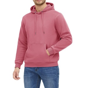 Men Solid Winter Front Hooded Fleece Breathable Quick Dry <b>Hoodies</b> Wholesale OEM Service - Product Image 1