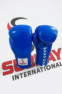 Guantes de Boxeo de Cuero Genuino Premium con Logotipo Personalizado, Guantes de Boxeo Profesionales con Cordones para Entrenamiento y Sparring - Product Image 2