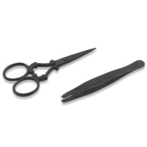 Juego de corte de cejas liviano de acero inoxidable para uso profesional, reduce la fatiga de las manos para un resultado impecable - Product Image 1