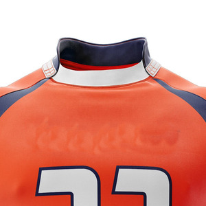 Retro Design Breathable Short Sleeve Rugby Shirt Training Rugby Uniform Kit Custom Rugby Jersey for Men - Product Image 6