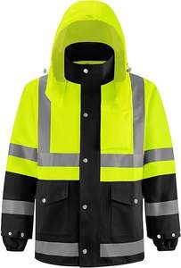 Veste de sécurité réfléchissante haute visibilité |   Veste de travail industrielle pour les ouvriers du bâtiment et des routes - Fabricant d'usine - Product Image 3