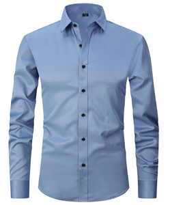 New Arrival Men's Long Sleeve <b>Shirt</b> Autumn Casual <b>Patchwork</b> <b>Shirts</b> Male Daily Office Social Work Top Plain Casual <b>Shirts</b> - Product Image 4