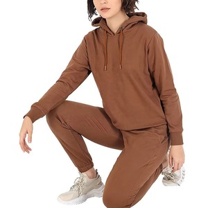 Servicio OEM, Conjunto Deportivo de Dos Piezas con Sudadera con Cierre y Capucha Oversize, Pantalones Plisados, Ropa Deportiva de Alta Calidad para Mujer - Product Image 6