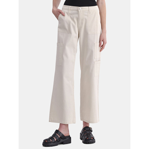 Pantalones vaqueros de mujer OEM vintage de pierna ancha, de talle alto, de mezclilla elástica, al por mayor - Product Image 1