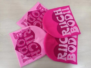 Bonnet Rich Bodi rose orné de strass, 100 % acrylique, tricoté à la machine, pour femme, décontracté, hiver, 56-58 cm - Product Image 5