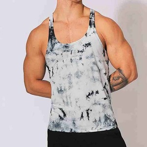 New Style 2k26 Custom Men's Tie Dye Stringer Tank Top Gym Fitness Muscle Training Vest Athletic Workout Sleeveless Shirt - Product Image 2