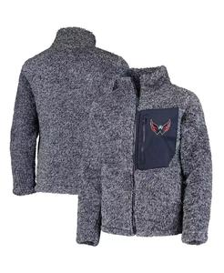 Giacca Sherpa Full Zip Sherpa per ragazze grandi capitelli blu scuro maiuscolo | Outerstuff - Product Image 2