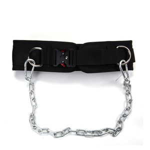 synthetic leather new Weight Lifting Dipping <b>Belt</b> Dip <b>Chain</b> Pull Ups - Product Image 3