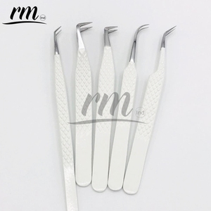 RMI Professional 90 Degree <b>Boot</b> Diamond Grip Eyelash Extension Tweezers Sustainable Steal Private Label Card <b>Box</b> Packing - Product Image 1