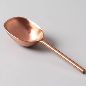 Offre Spéciale : Cuillère à Glace en Acier Inoxydable de Qualité Supérieure, Couleur Cuivre, 8" x 2.5", Origine Inde, Idéale pour Hôtels et Restaurants - Product Image 1