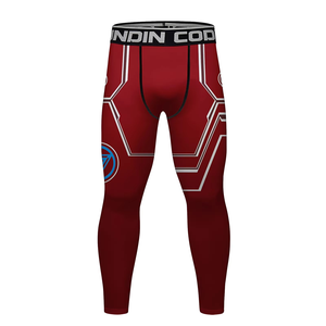 Pantalon de compression pour homme à imprimé camouflage, taille élastique, séchage rapide, coupe sportive, léger, idéal pour l'été - Product Image 2