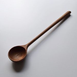 Premium Handcrafted Eco-Friendly Teak & Mango Wood Kitchen Tableware Customized Spoons with <b>Mirror</b> Polish Long Handle Made India - Product Image 5