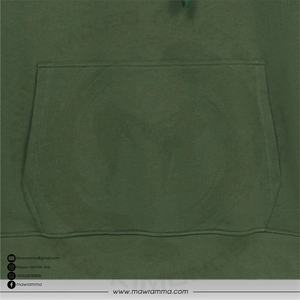 Sweat à capuche pour homme en molleton 100% coton, surdimensionné, lourd, avec broderie mécanique et impression numérique, teinture personnalisée de qualité supérieure - Product Image 4