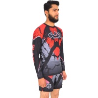Ensemble MMA sur mesure Blaze Fight Wear, Rash Guard et short de haute qualité pour hommes, BJJ Fitness/Grappling, ensemble 2 pièces