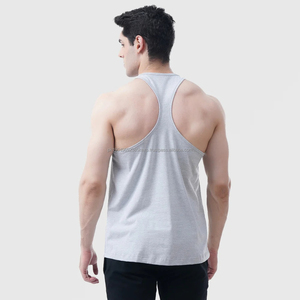 Débardeurs pour hommes de haute qualité 100% coton col rond Séchage rapide Équipement de fitness de sport d'été Design sans manches personnalisé - Product Image 5
