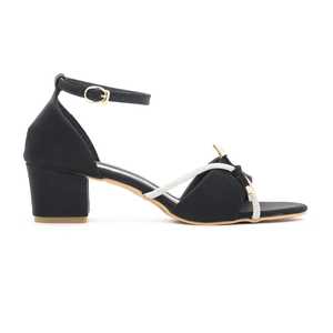 FR4922รองเท้าแตะส้นทางการสีดำ - Product Image 2