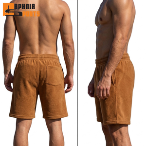 Custom Logo <b>Men's</b> Cotton Fleece Track <b>Shorts</b> Oversized Loose Fit with Drawstring Waist for Streetwear Summer Wear - Product Image 6
