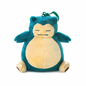 Porte-clés en peluche authentique Snorlax de Pokémon avec crochet, 5,1 pouces, design mignon - Product Image 1
