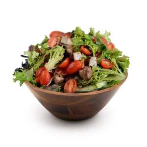 Bol en bois d'acacia incliné moderne, fait main, bord naturel incliné, bol de service écologique et durable, bol à fruits et en-cas pour la cuisine - Product Image 3