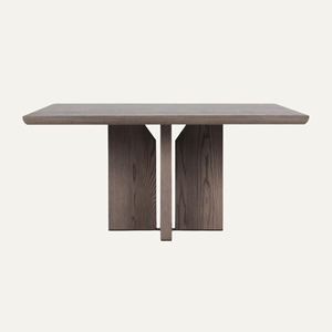 Mesa de Comedor con Pedestal Cuadrado Verona, Mesa de Comedor Moderna con Pedestal de Madera Maciza – Muebles Minimalistas Escandinavos para Comedor - Product Image 2