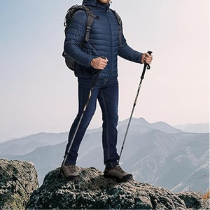 Vestes matelassées noires pour homme, de haute qualité, à manches longues, en duvet, pour l'hiver, décontractées, tricotées - Product Image 4